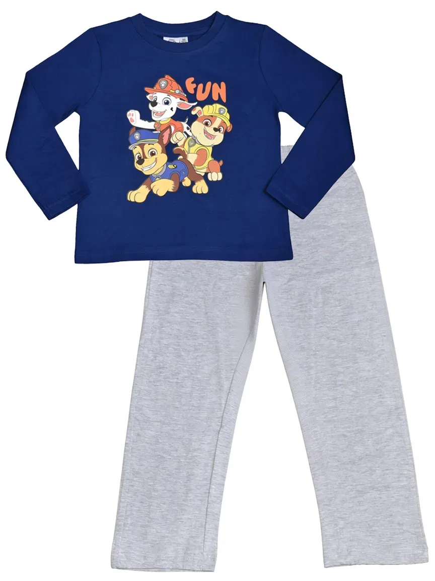 Пижама детская Paw Patrol, синий/серый — фото 2