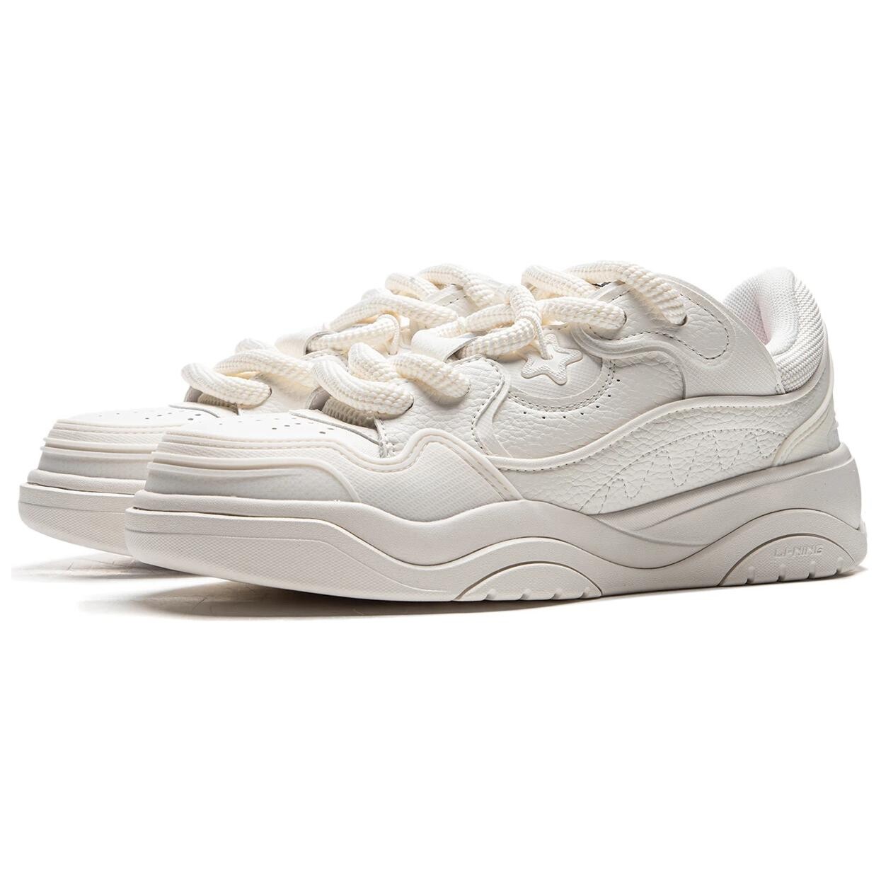 Кроссовки LINING Journey 2.0 Skateboarding Shoes Men Low-top Mist White, белый — фото 3