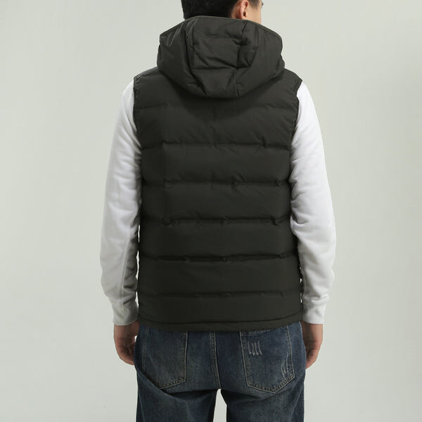 Пуховик adidas Helionic Vest Stay Warm hooded Down Vest Brown, коричневый — фото 4