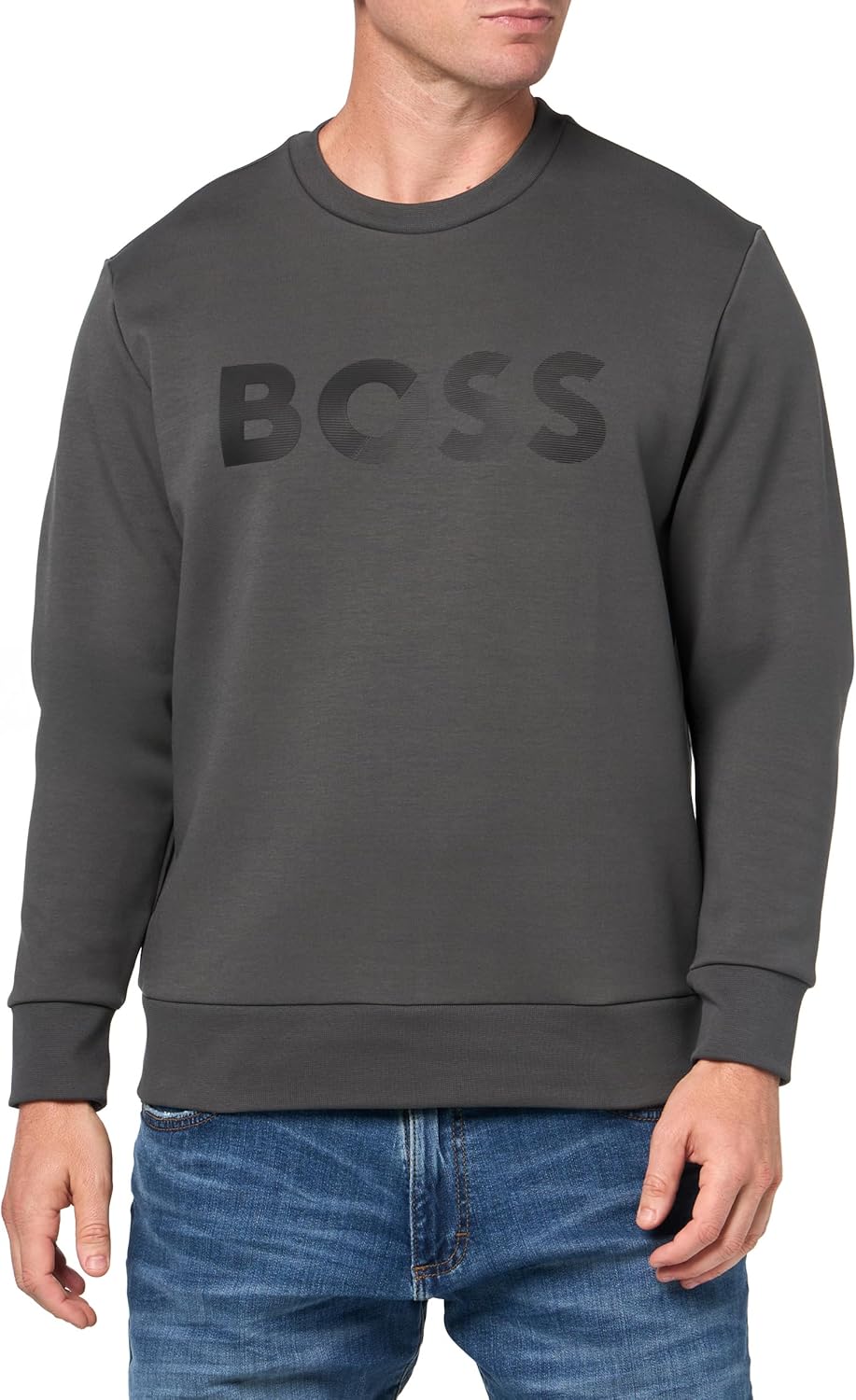 

BOSS мужская толстовка с логотипом Shade Embossed, Lava Smoke