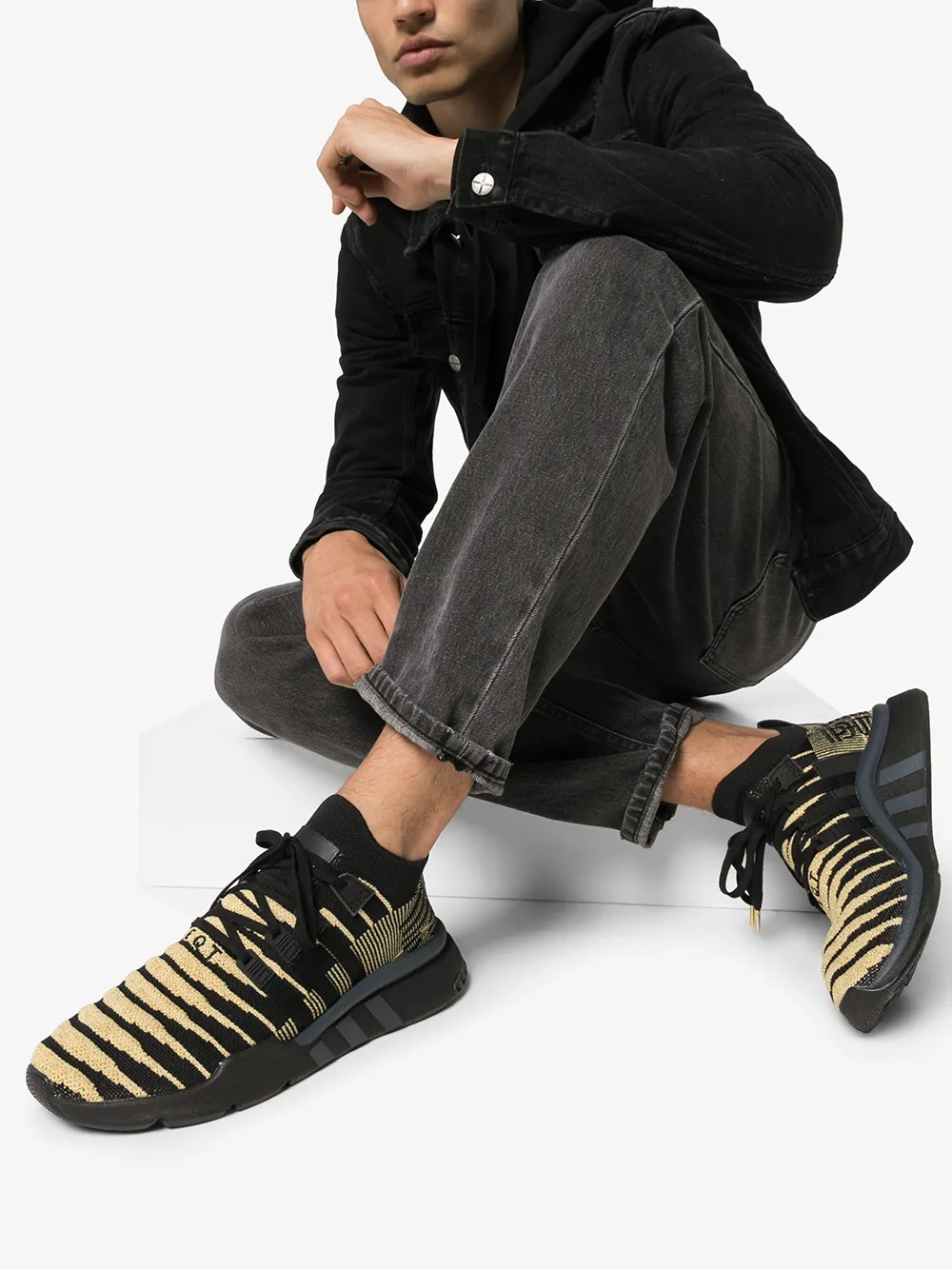 Кроссовки Dragonball Z EQT Support Mid ADV PK adidas, черный — фото 2