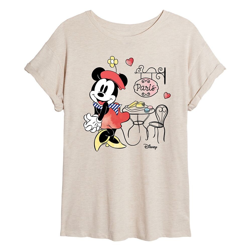 

Струящаяся футболка Paris Minnie Mouse для юниоров Disney's Licensed Character, цвет Beige Khaki