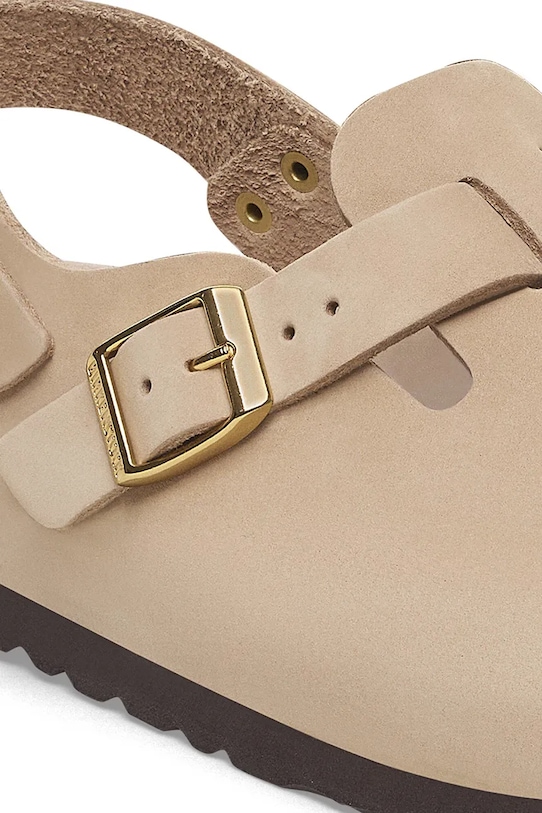 Нубуковые шлепанцы Tokio Birkenstock, бежевый — фото 3
