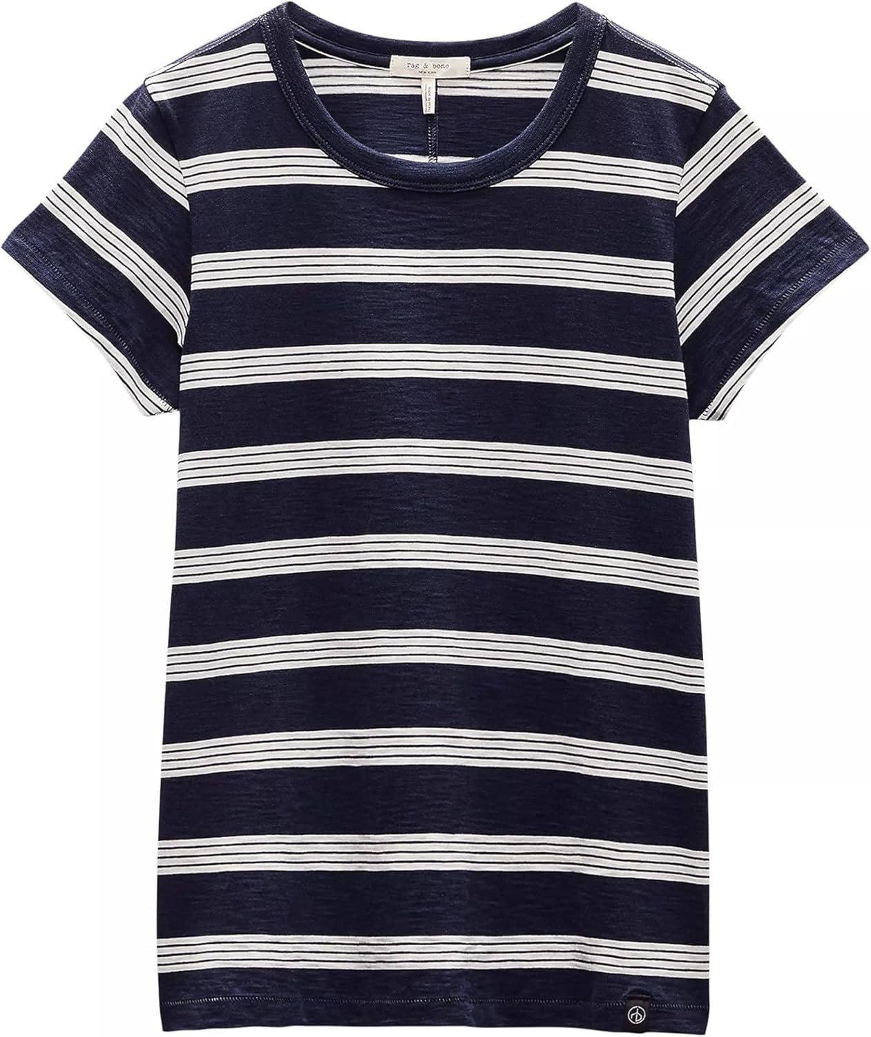 

Rag & bone женская футболка в полоску The Slub, цвет Salute/Ivory