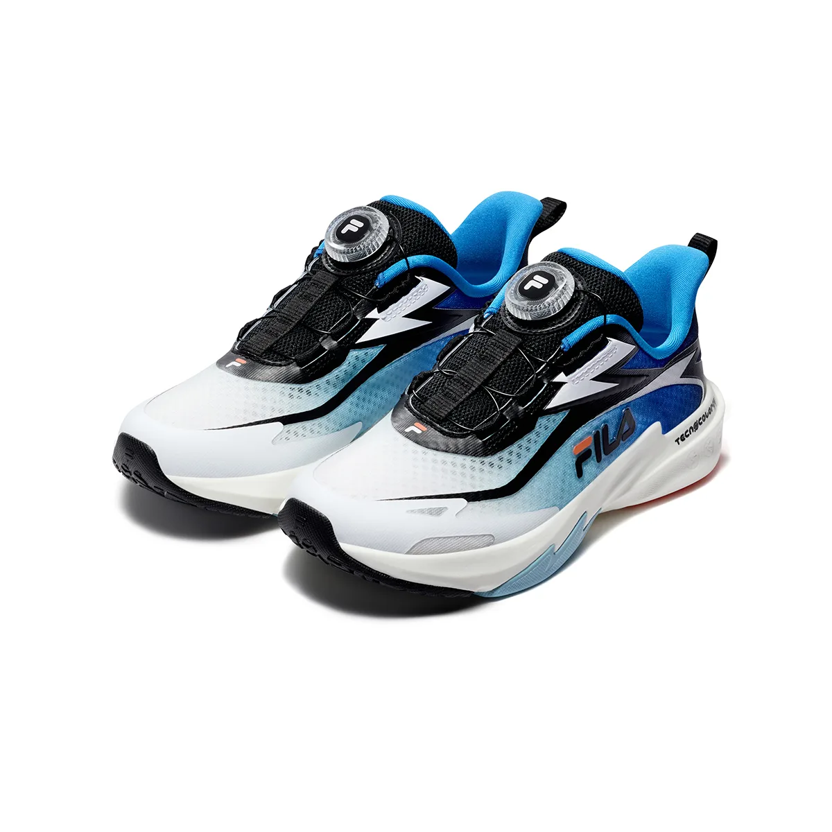 FILA KIDS Детские беговые кроссовки PERFORMANCE FPF с амортизацией и вентиляцией черный/FILA белый — фото 4