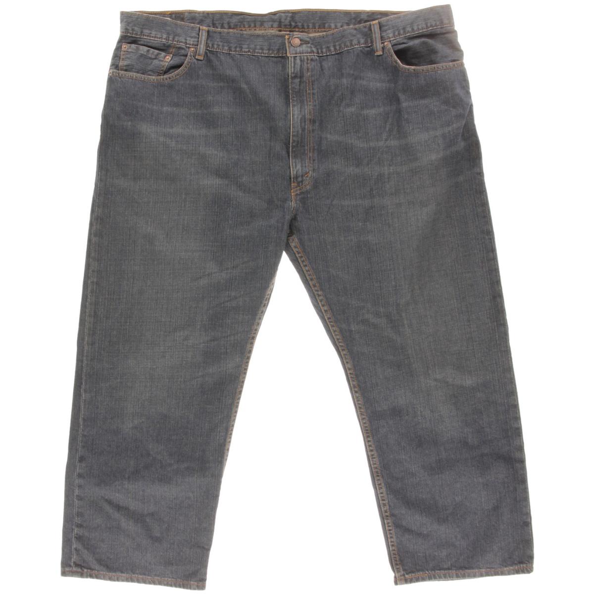 

Большие и высокие 559 мужские однотонные джинсы прямого покроя из денима Levi Strauss & Co., темно-синий