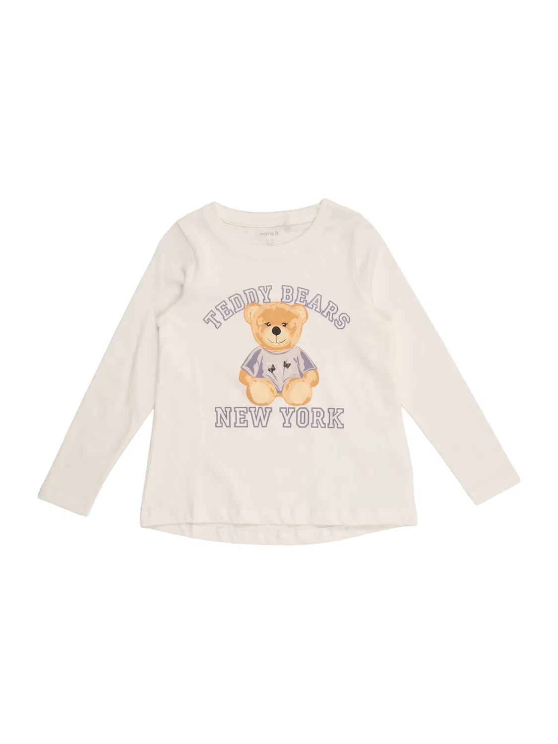 Футболка 'NMFVIOLET' Name It, Natural White
