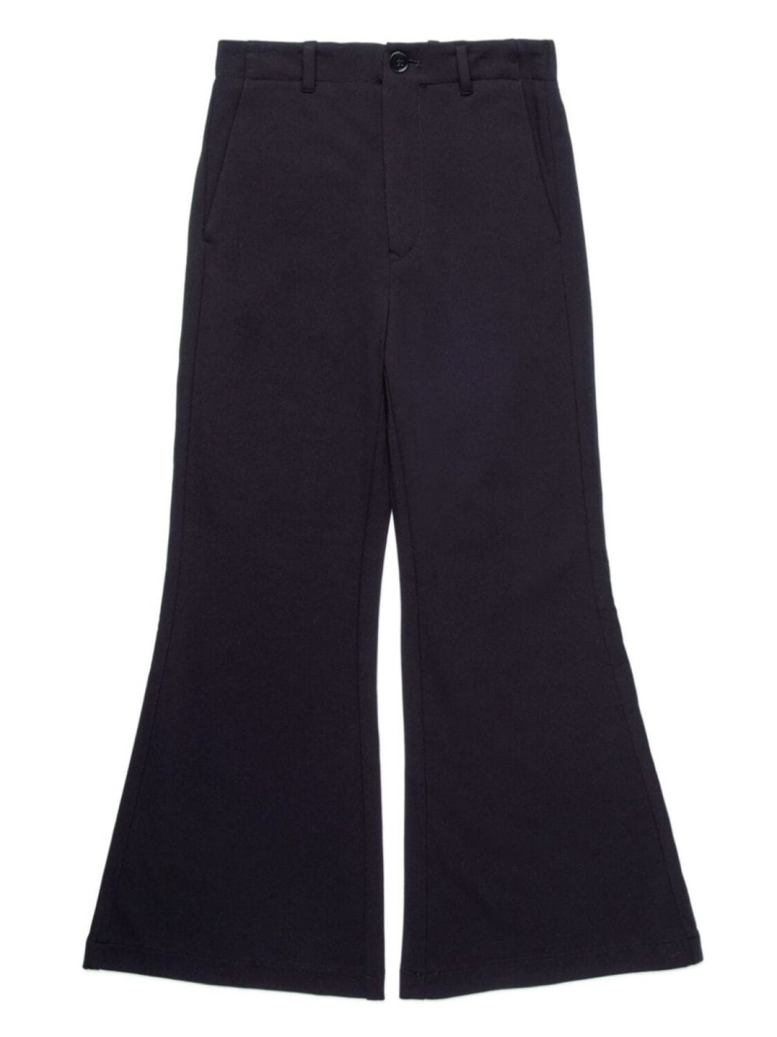 

Брюки bootcut с узором MM6 Maison Margiela Kids, черный