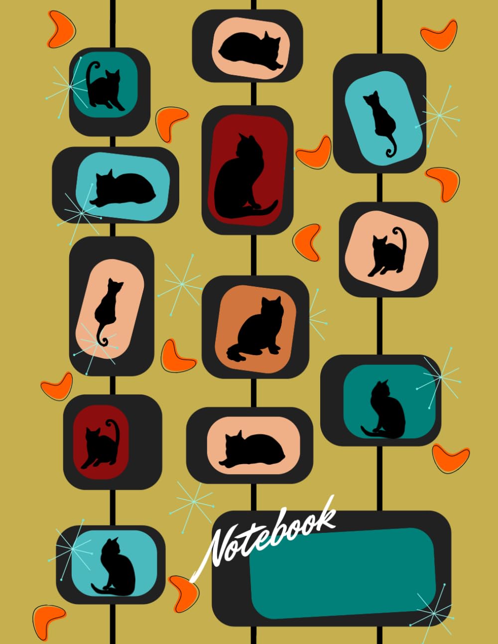 

Cats on TV Notebook: Atomic Mid Century Cats Enjoying Their Time as Celebrities on Shows like H Squares (Independently published)