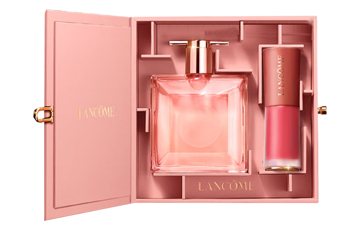 

Ланкоу Love Search лимитированная серия подарочный набор бальзам для губ туалетная вода EDP жасмин роза аромат 25 мл + помада LANCOME