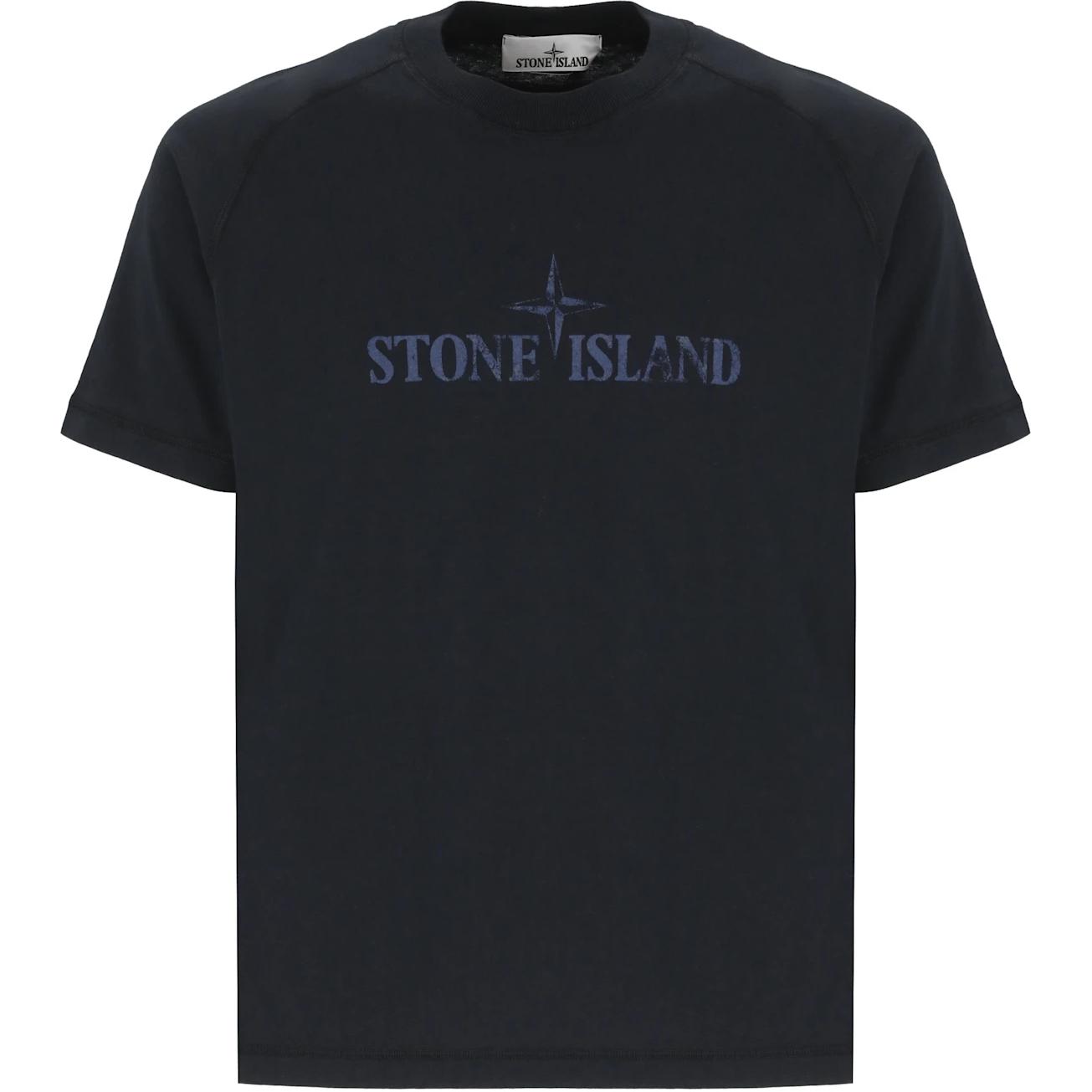 

Футболка из органического хлопка STONE ISLAND, синий