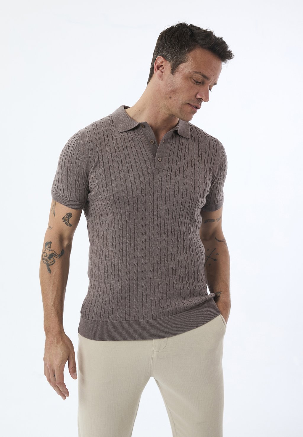 

Поло SHORT SLEEVE Felix Hardy, коричневый