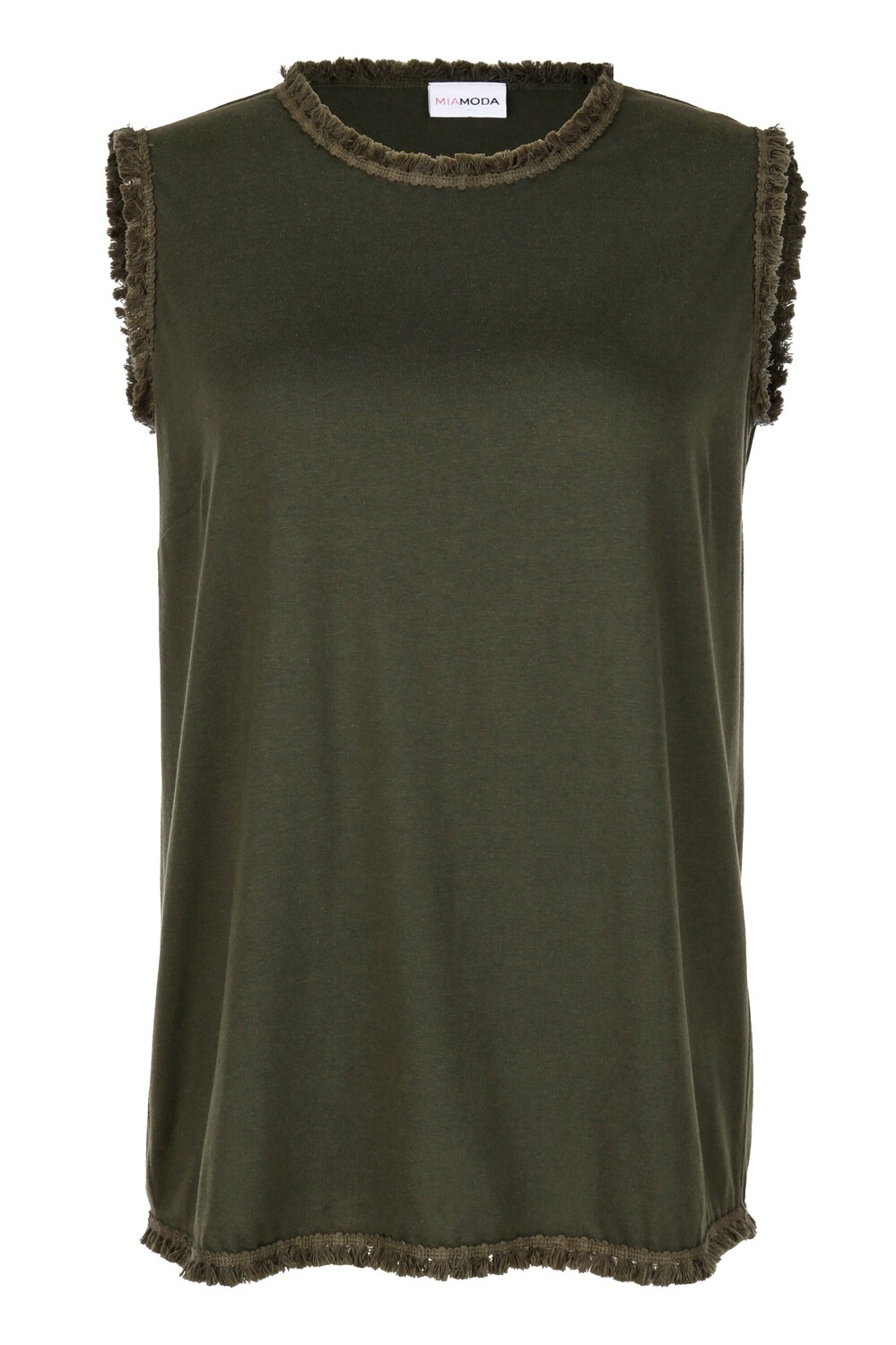 

Футболка MIAMODA Strick Top, хаки