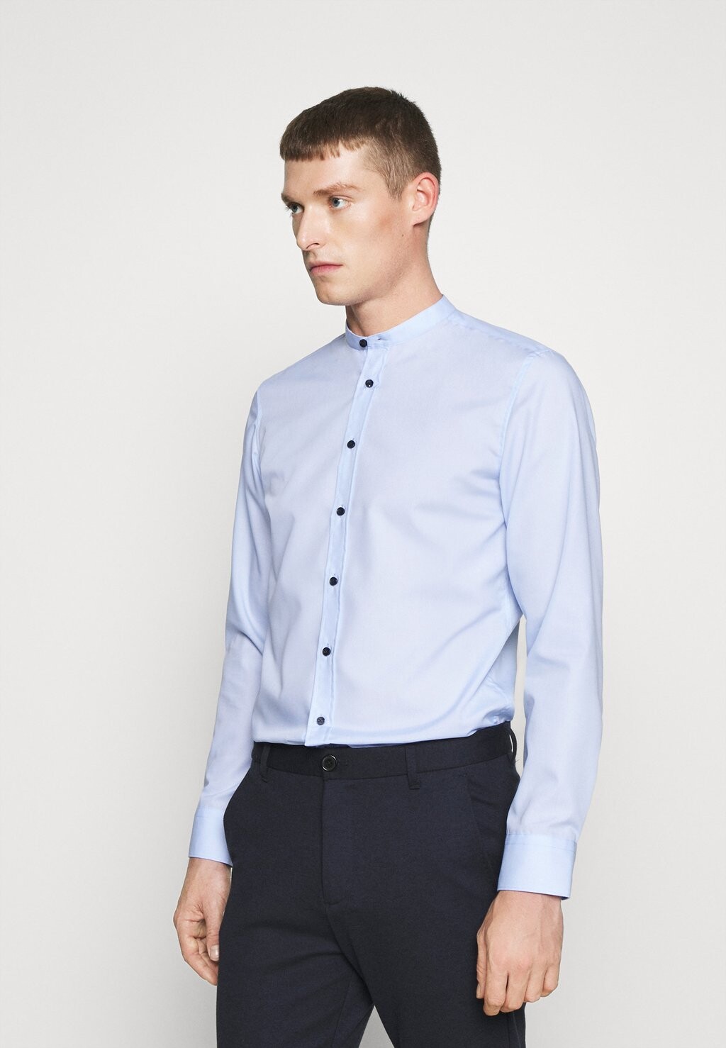 

Рубашка Mandarin Slim Fit Seidensticker, цвет hellblau