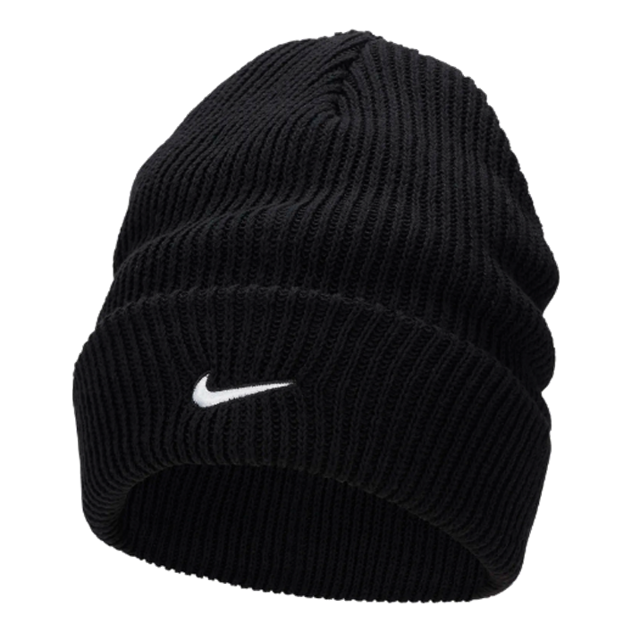 

Бейсболка Nike Peak Tall Cuff Swoosh Beanie 'Black', черный