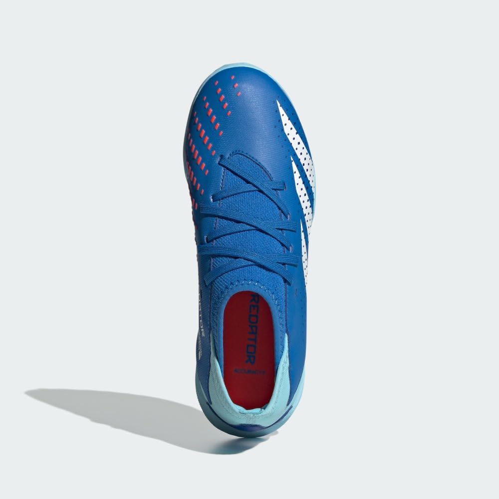 Кроссовки Adidas Unisex Accuracy.3 для игры на искусственном газоне, белый/синий — фото 3
