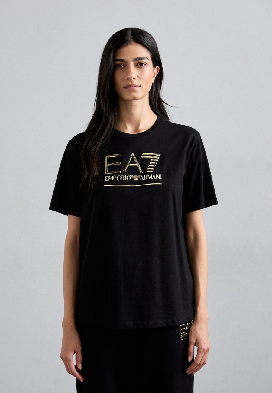 

Спортивная футболка EA7 Emporio Armani Print T-shirt, Black/Gold-Coloured/Black