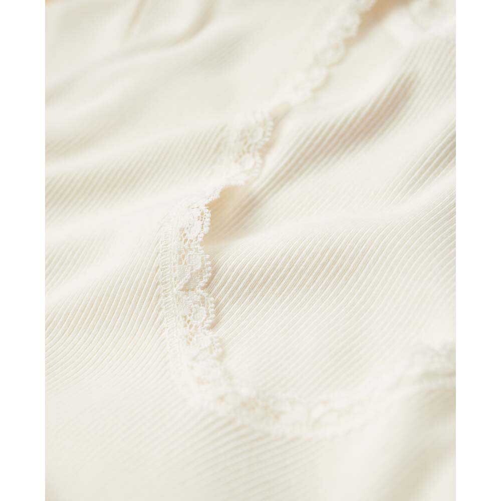 Футболка с коротким рукавом Superdry Essential Lace Trim, белый — фото 4