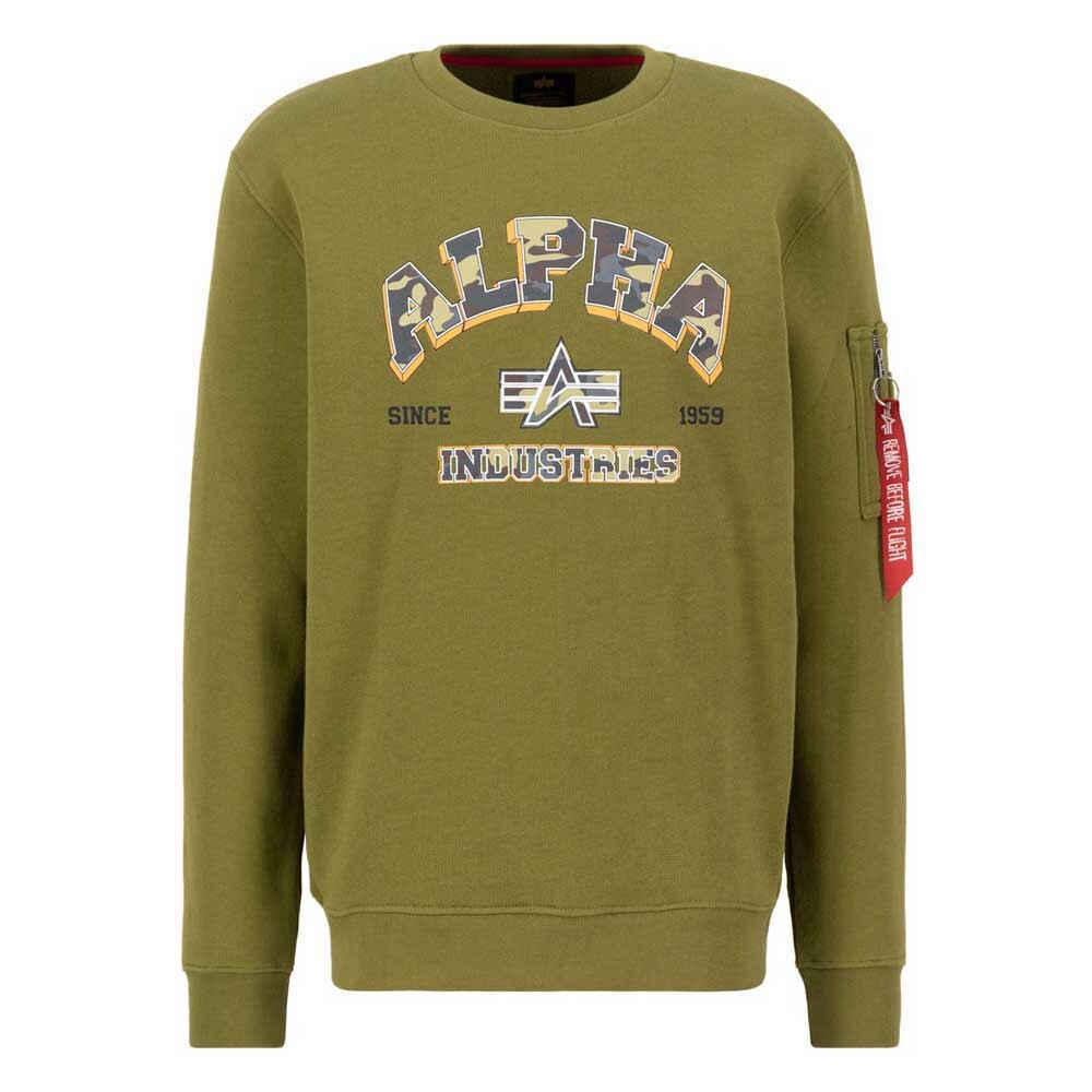 

Свитер Alpha Industries College Camo, зеленый