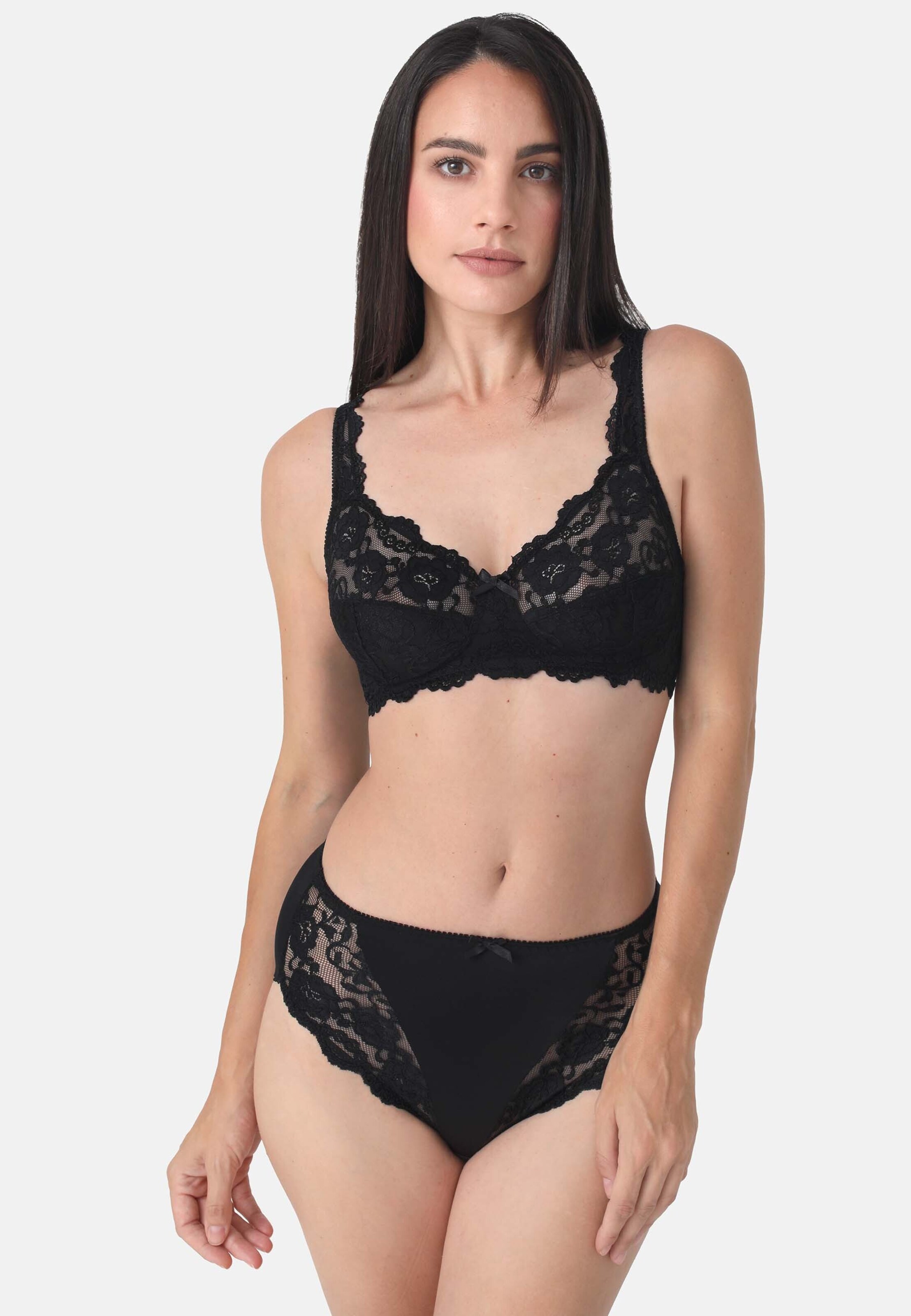 

Sassa Бюстгальтер-майка 'Classic Lace' в черном цвете