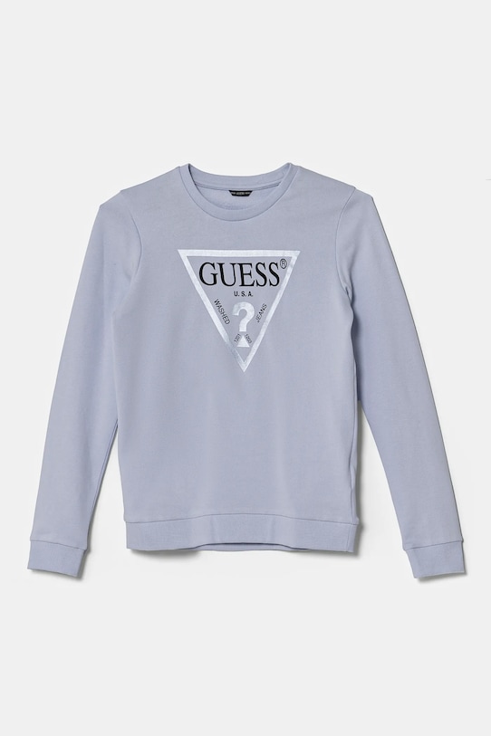 

Детская хлопковая толстовка Guess, синий