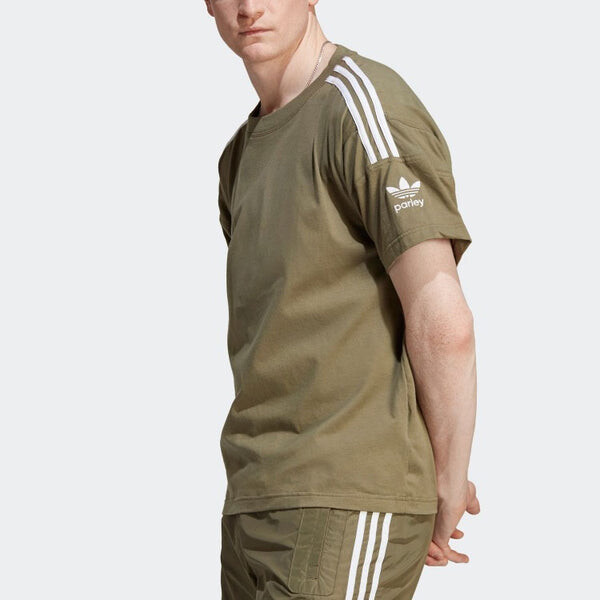 Футболка оригиналы adicolor parley футболка Adidas, зеленый — фото 4