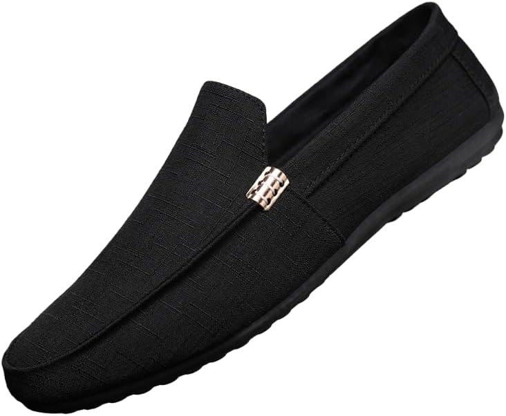 

Мужские кеды большого размера из канвы - дышащие, с мягкой подошвой, для деловой и повседневной носки Spkfhd, черный