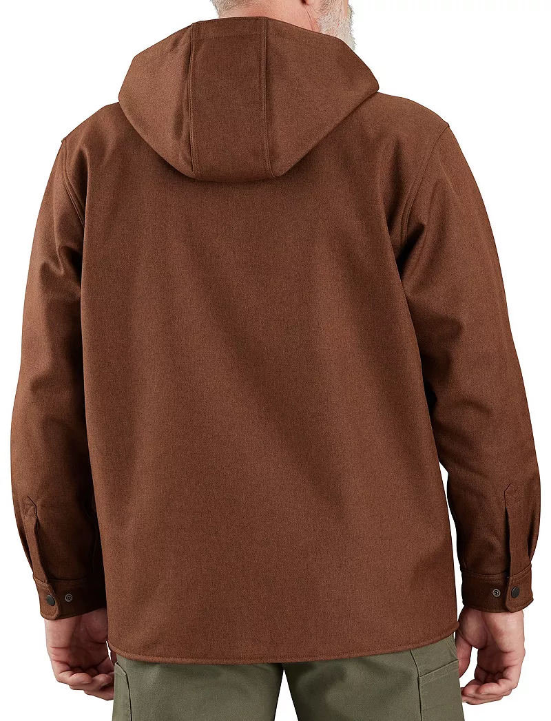 

Мужская куртка-рубашка с капюшоном Carhartt Rain Defender свободного покроя, цвет Mocha Heather