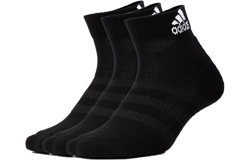 Унисекс баскетбольные носки Adidas, Black 3 Pack