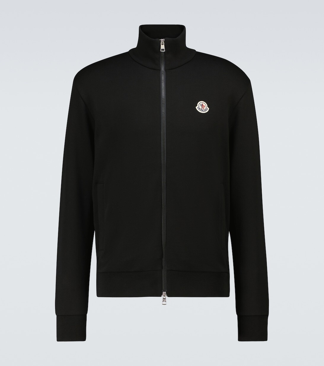 

Хлопковая куртка на молнии Moncler, черный