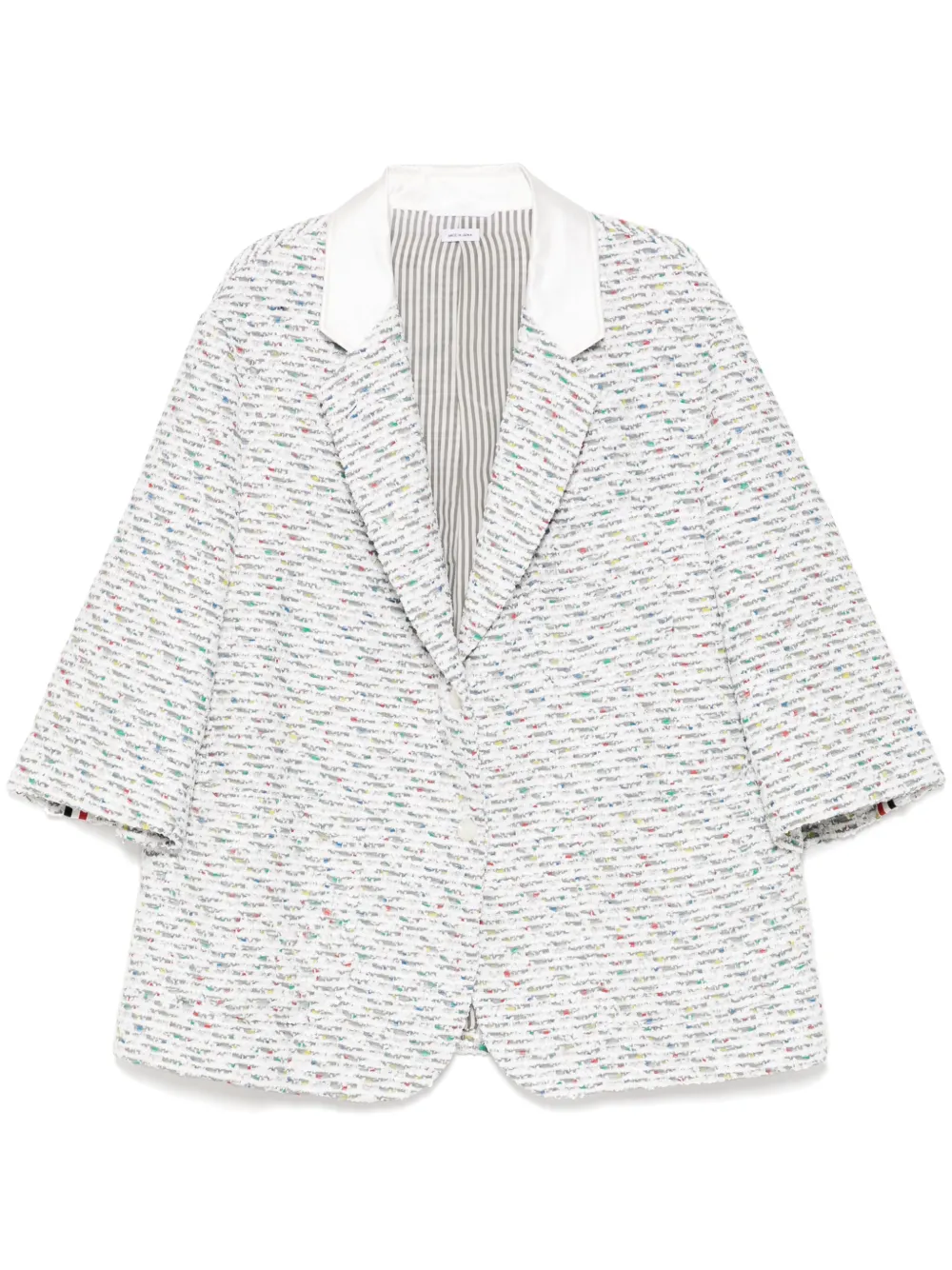 

Твидовый блейзер THOM BROWNE, серый