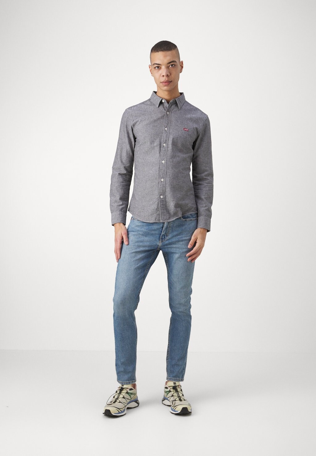 Рубашка Battery Shirt Levi's, цвет black agate — фото 4