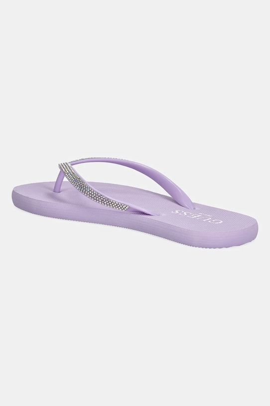 Шлепанцы Flip Flop Rhinestone с камнями Guess, фиолетовый — фото 3