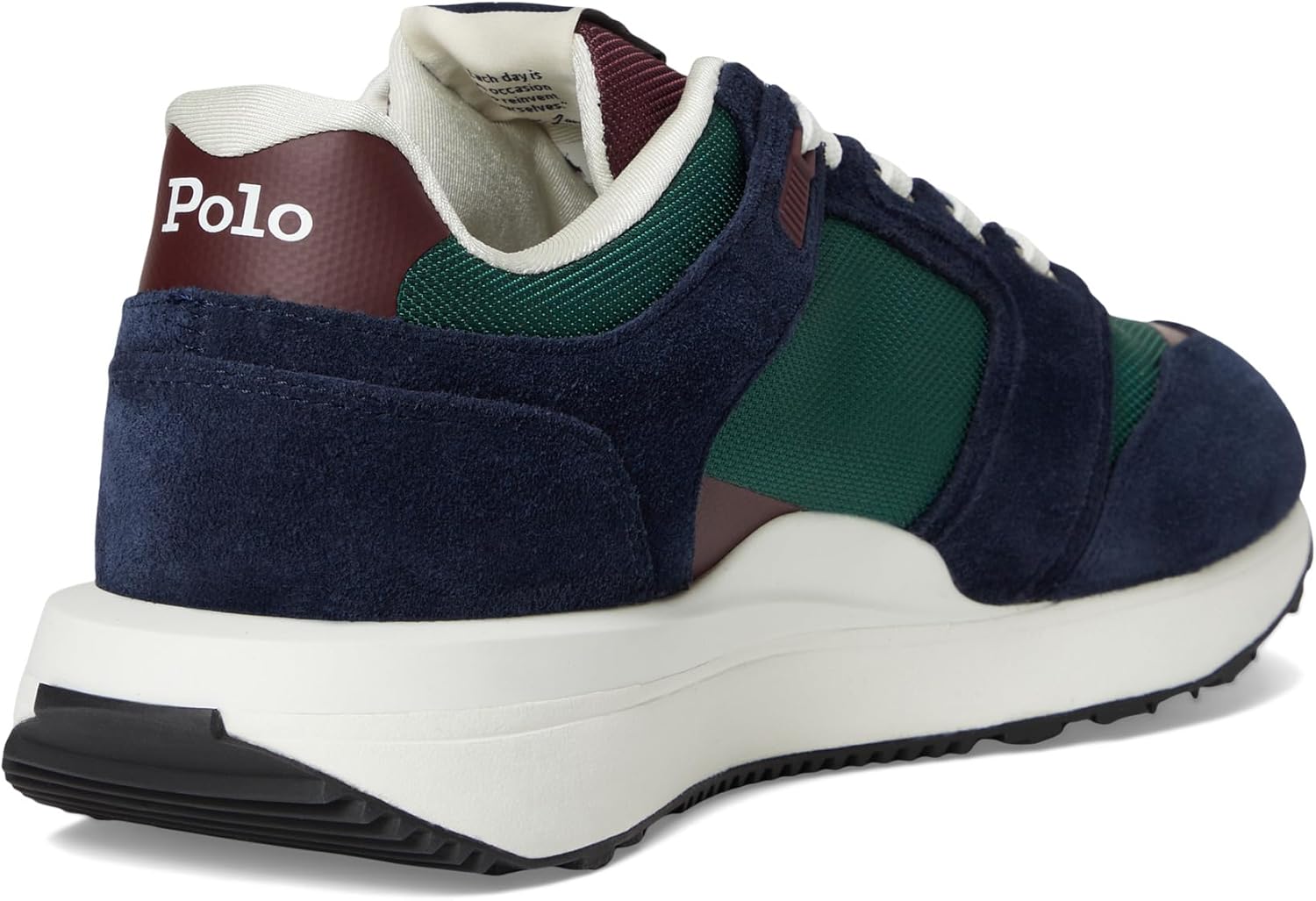 Polo Ralph Lauren мужские кроссовки Train 89 из замши и оксфорда, Collegiate Color-Block — фото 3