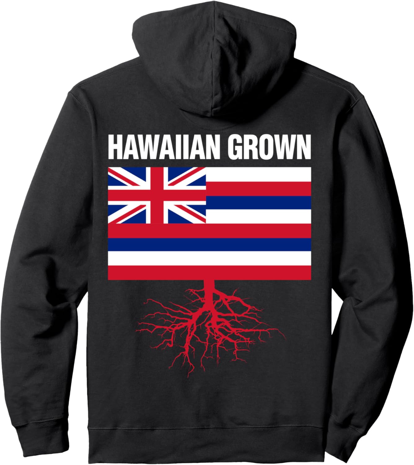 

Худи Hawaiian Glownhavia Roots, черное Hawaiian Grown Polynesian Gifts Hawaii Flag