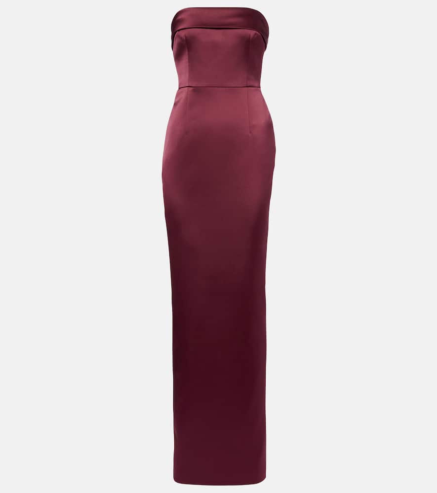 

Атласное платье Rhea The New Arrivals Ilkyaz Ozel, Moon