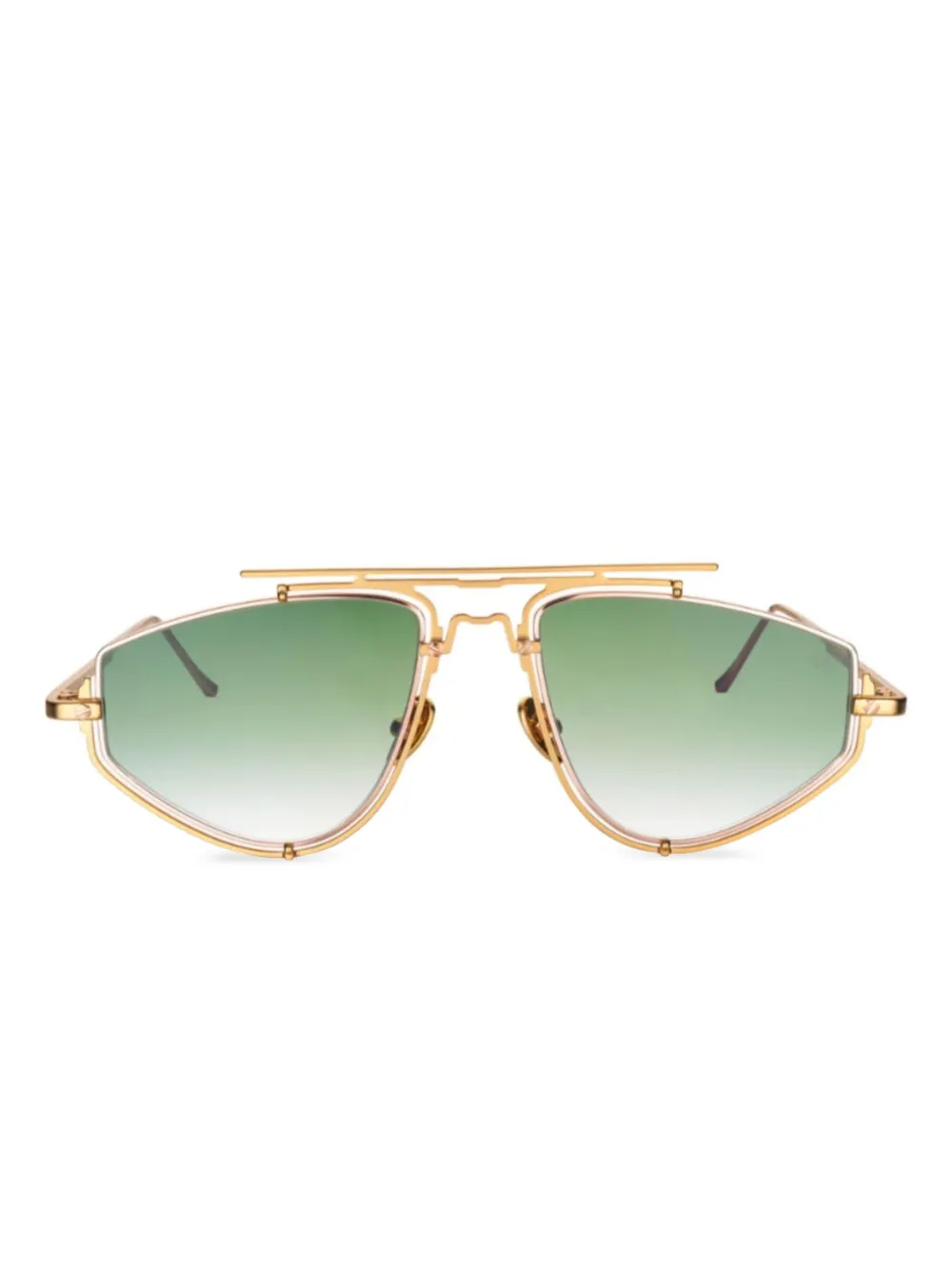 

Солнцезащитные очки в геометричной оправе Vysen Eyewear, золотой