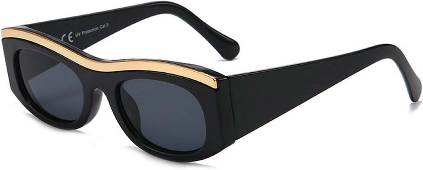 

Laureles Модные солнцезащитные очки «Кошачий глаз» в стиле Y2K для женщин, прямоугольные, с леопардовым принтом, серые, маленькие квадратные, для мужчин, защитные очки L15, C1