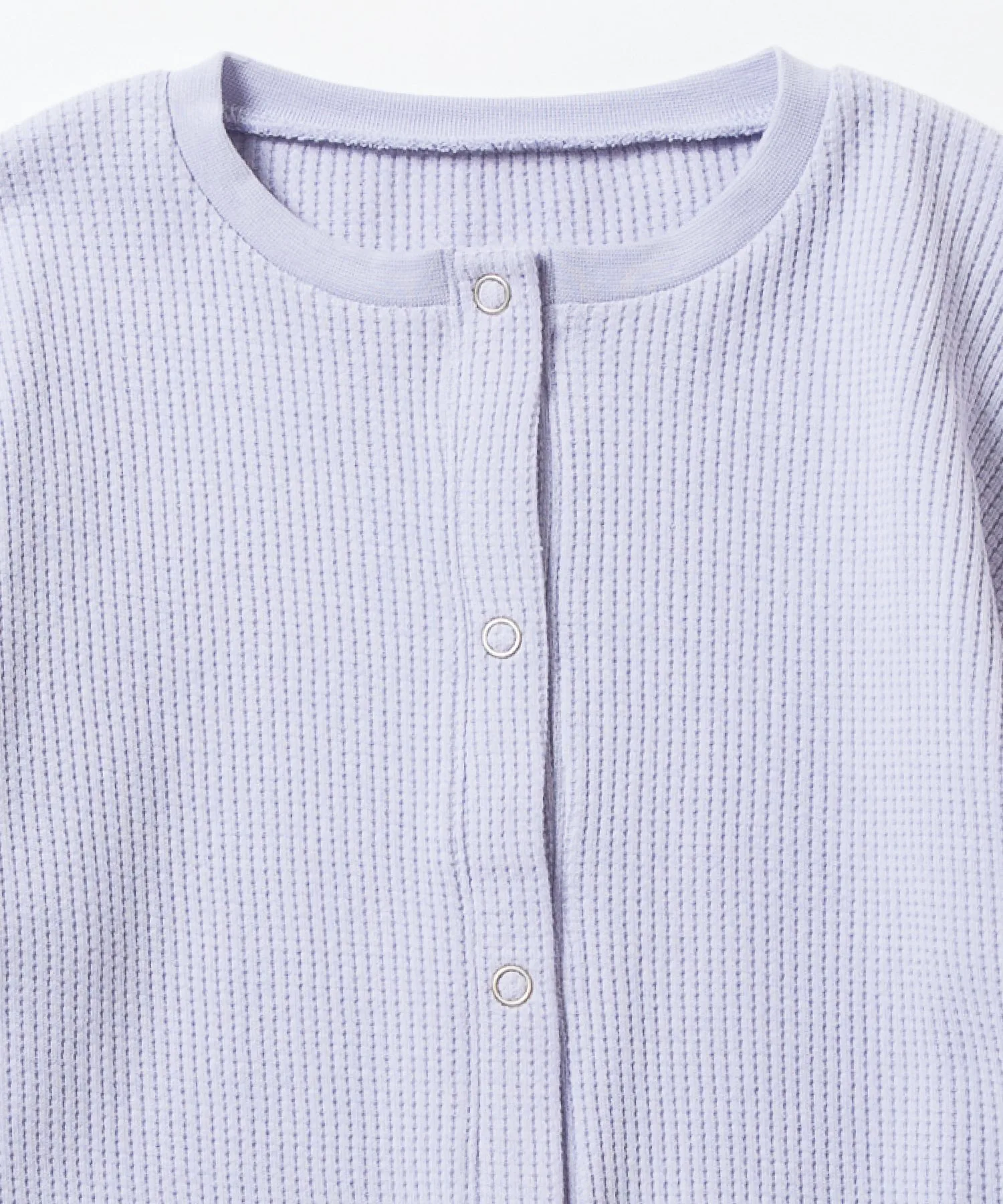 Вафельный кардиган Ever Closet, цвет Light Purple — фото 4