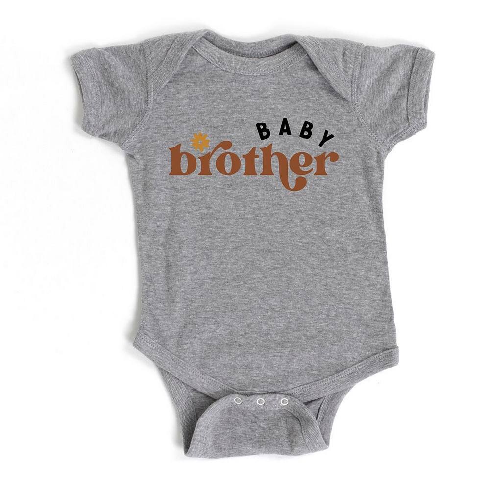 

Бохо Baby Brother Детское боди The Juniper Shop, цвет Heather Grey