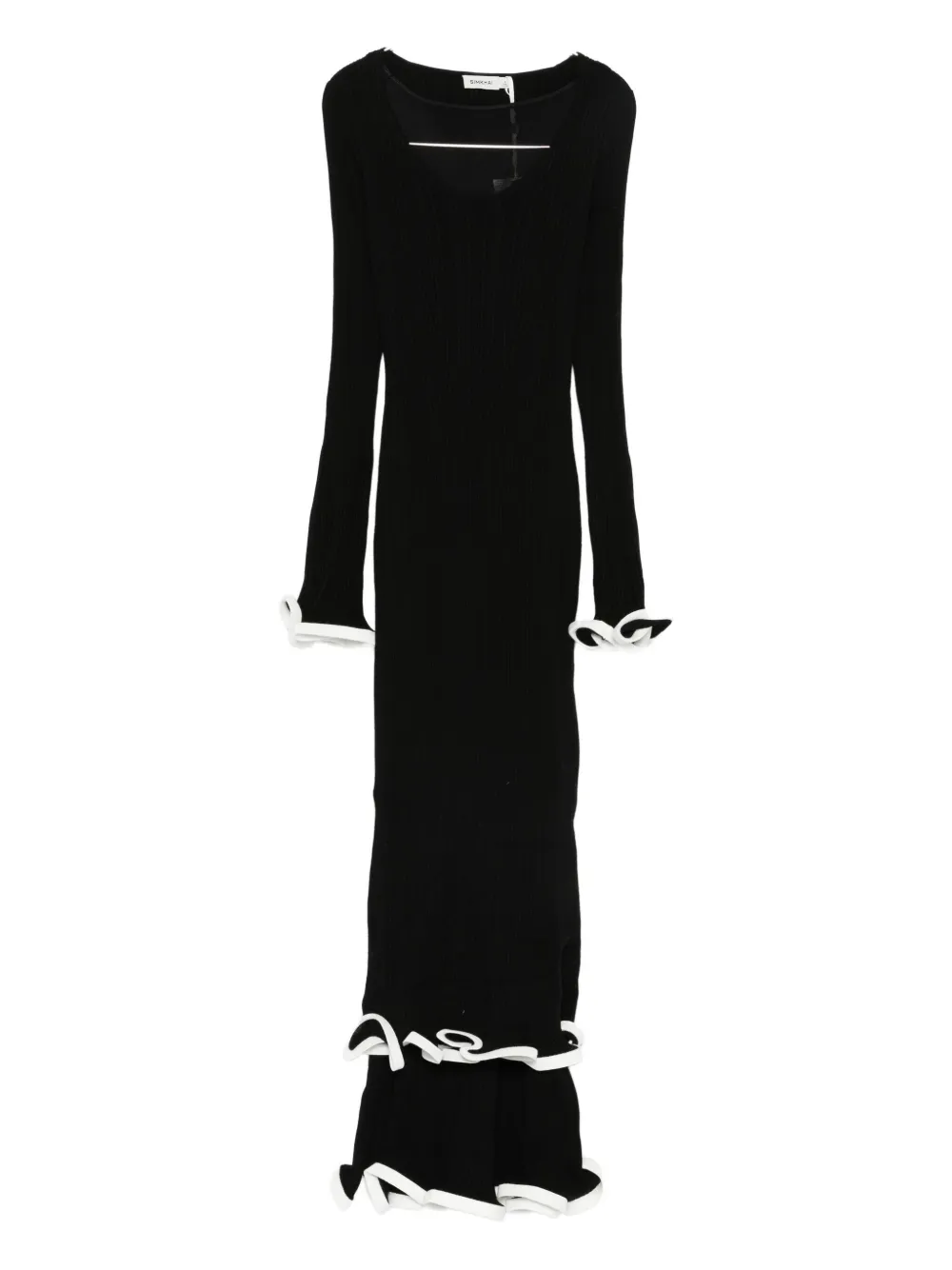 

Миди-платье Solani с рюшами Simkhai, черный