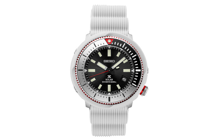 

SEIKO Часы мужские PROSPEX Collection Solar Quartz с силиконовым ремешком, черные, SNE545