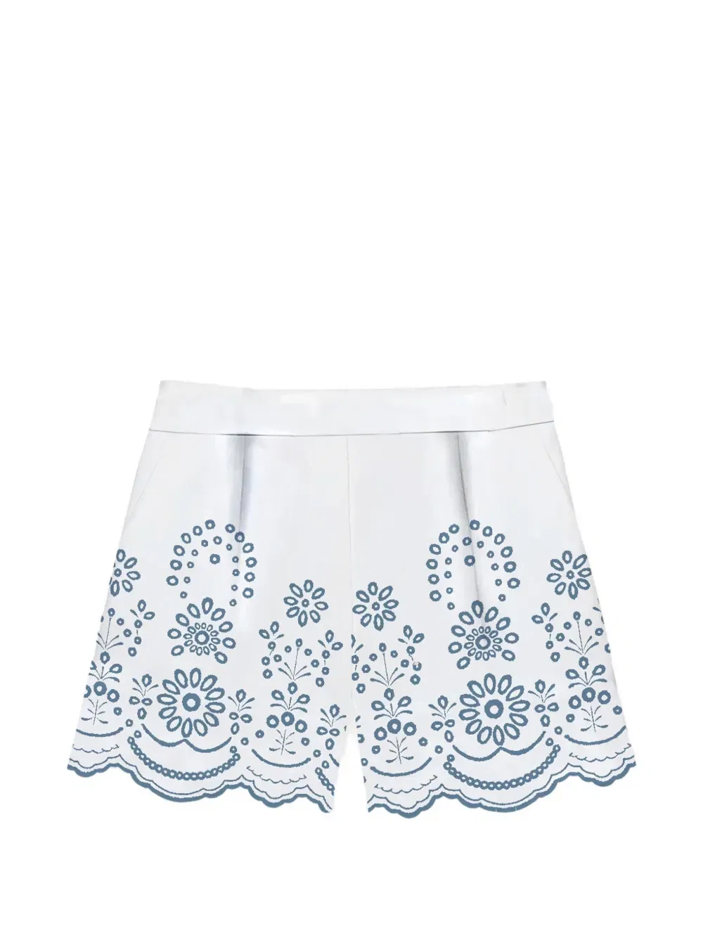 Шорты Sangallo Morris с цветочной вышивкой MC2 Saint Barth Kids, белый