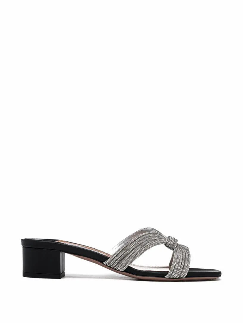 

Мюли Crystal Muse Aquazzura, черный