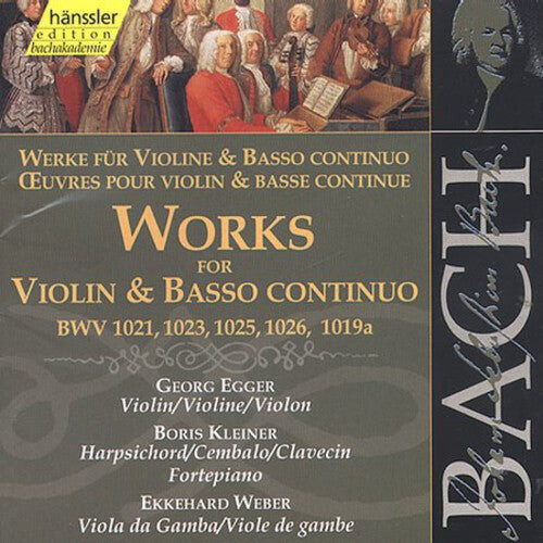 

CD диск Bach / Egger / Kleiner / Weber: Sonatas for Violin & Basso Continuo 123