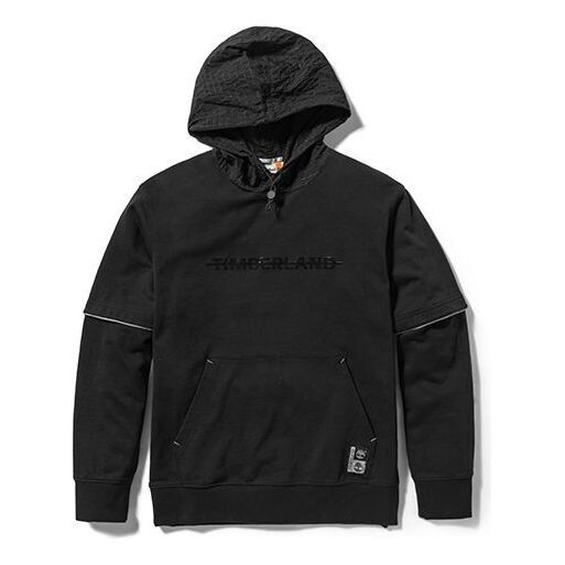 

Толстовка night hike hoodie 'black' Timberland, черный