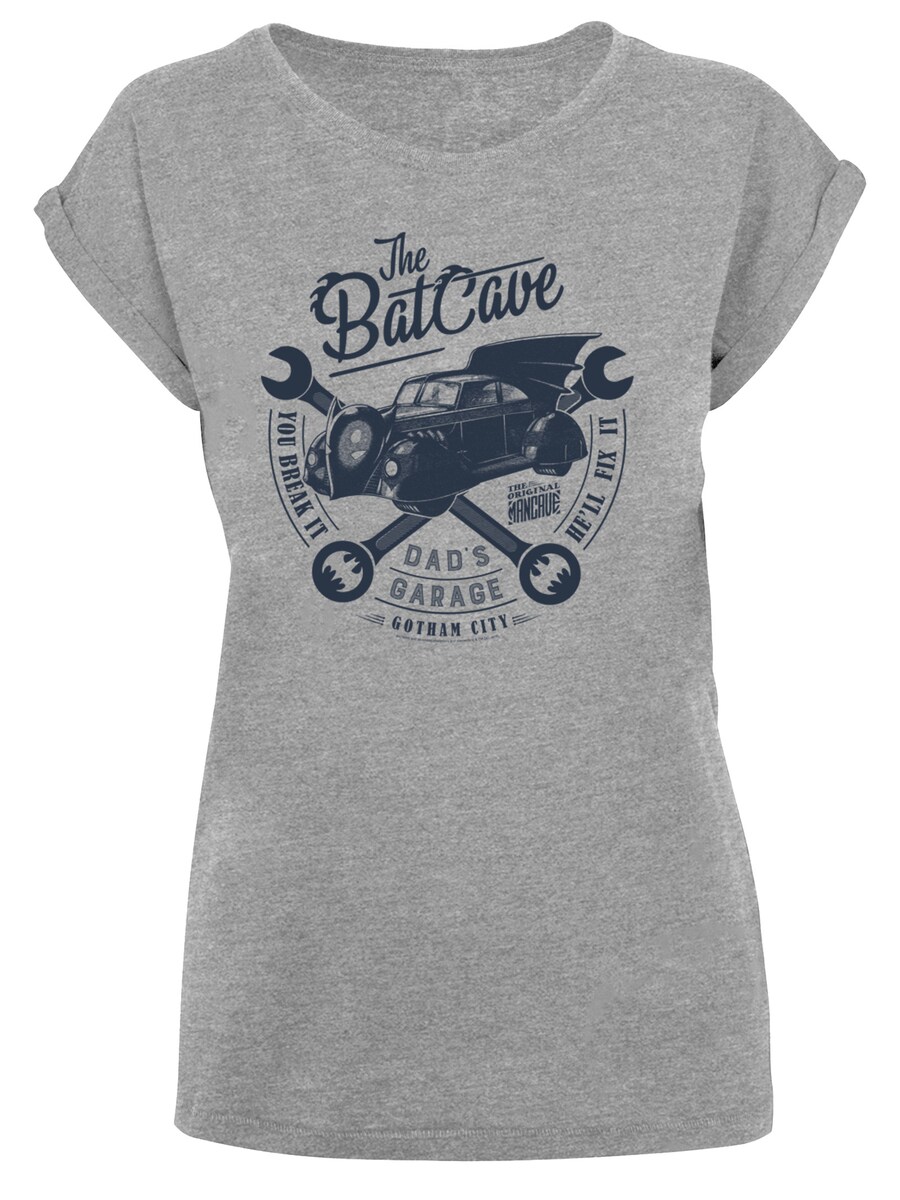 

Рубашка F4NT4STIC DC Comics Batman Dads Garage, пятнистый серый