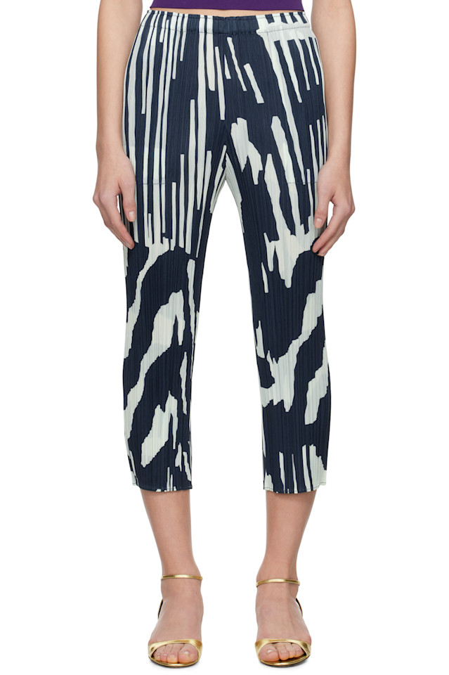 

Брюки Refraction Pleats Please Issey Miyake, синий