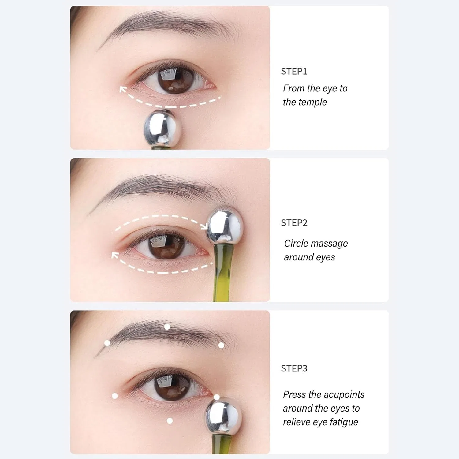 Роликовый аппликатор для крема вокруг глаз JZK Eye Roller Eye Fit, 2 шт. ‎Brrnoo — фото 3