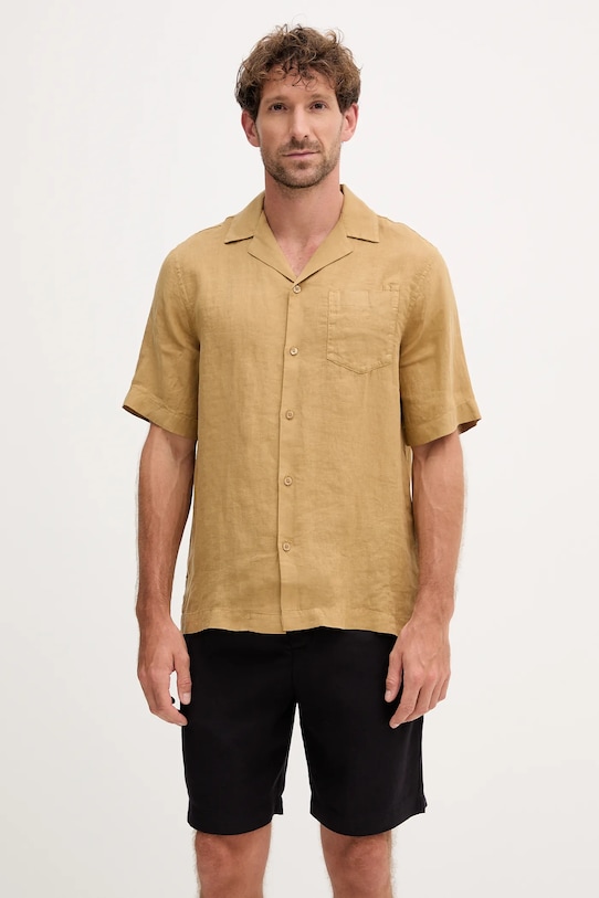 

Льняная рубашка Frescobol Carioca, зеленый